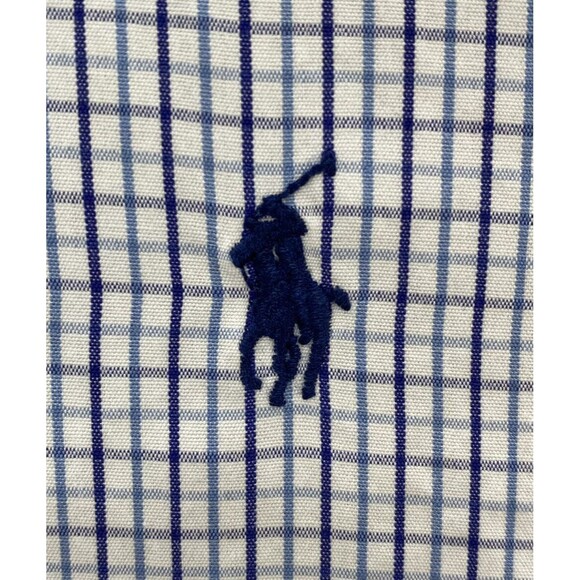 Ralph Lauren Blake Shirt Mens XL Blue Flannel Plaid Preppy Corpcore Button Down - Picture 2 of 15